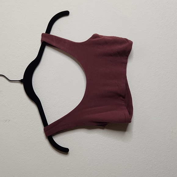 OOTDFash mauve Leggings set with matching crop tank - Picture 4 of 5